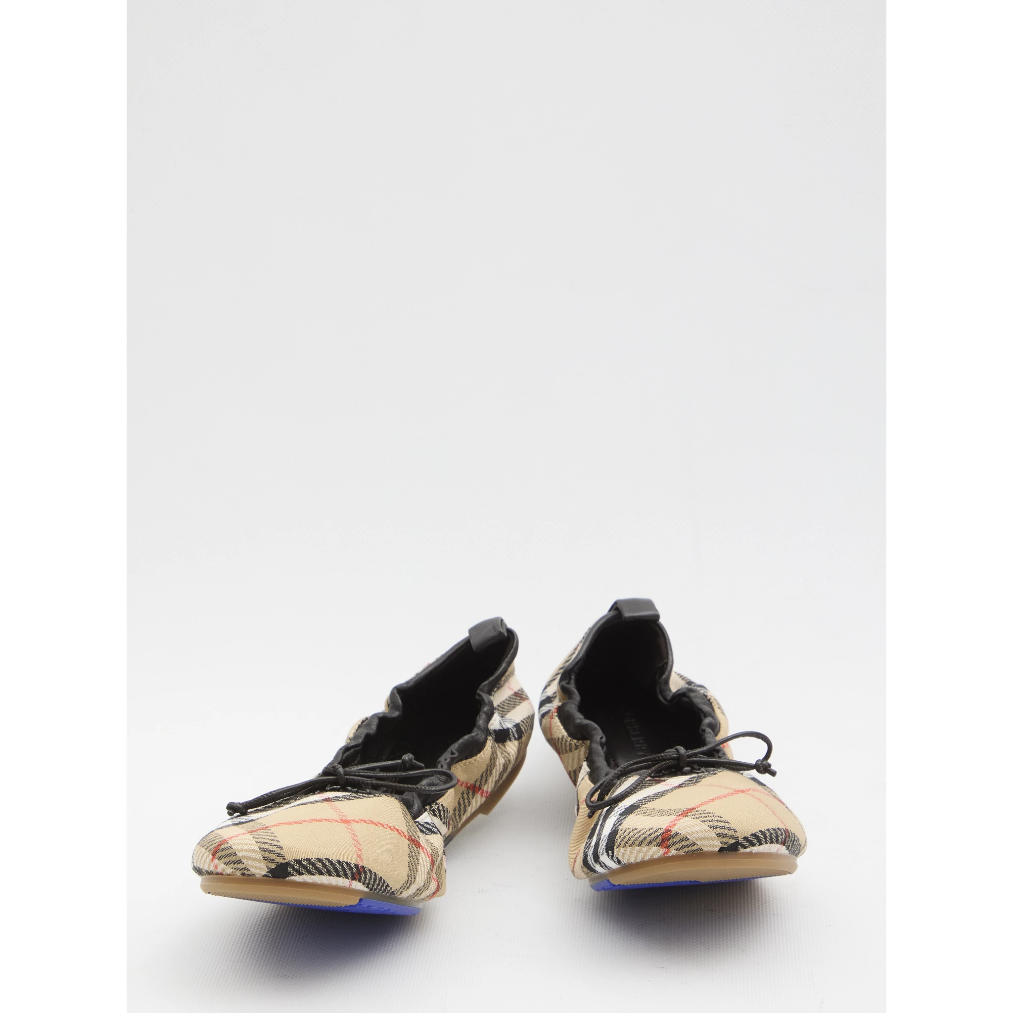 Fawn Check ballet flats