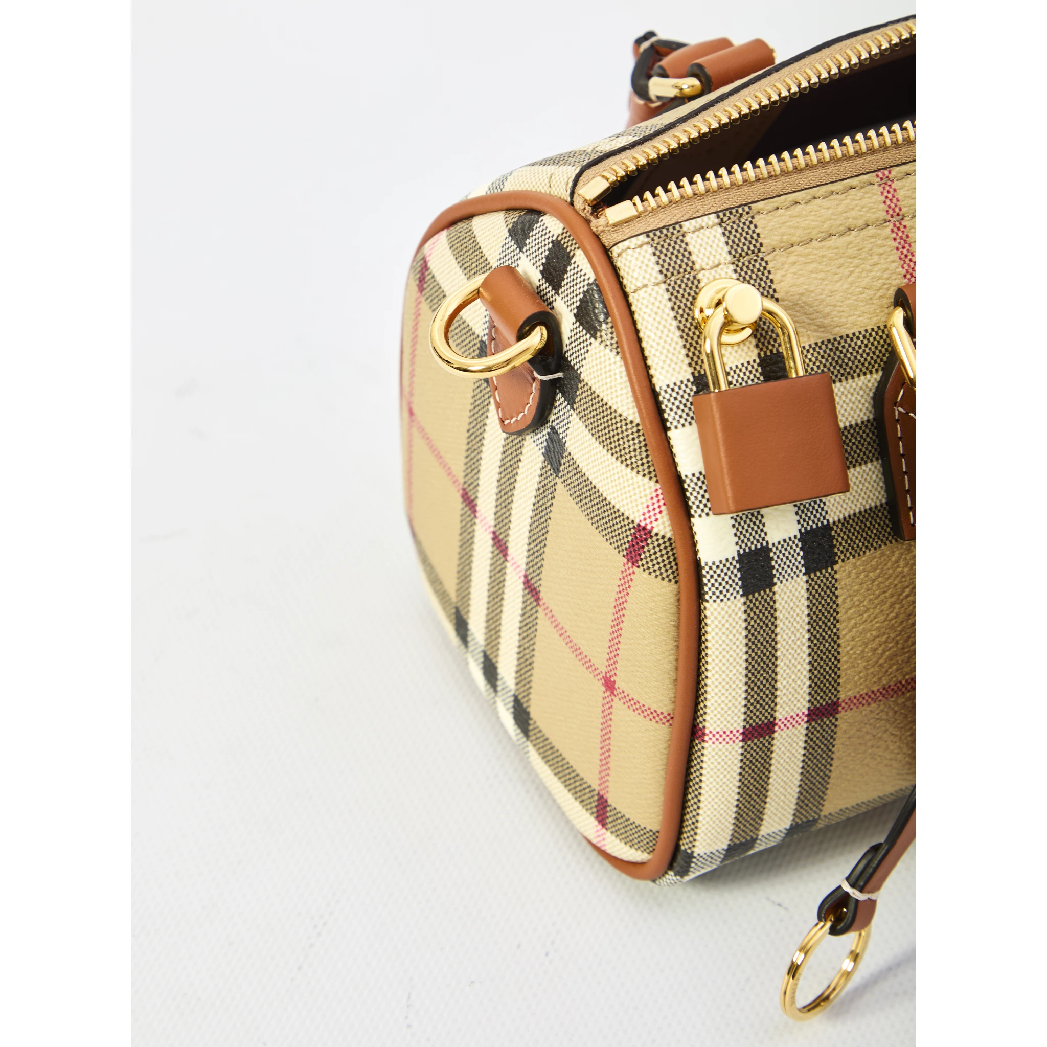 Mini Check bowling bag