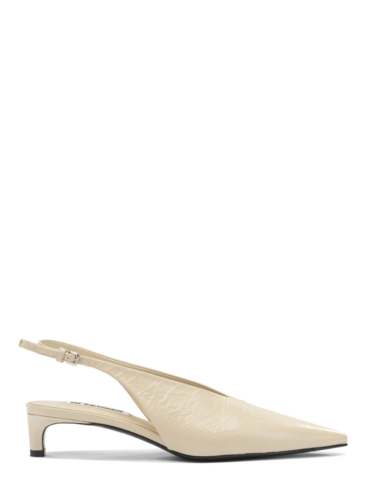 Leather slingback