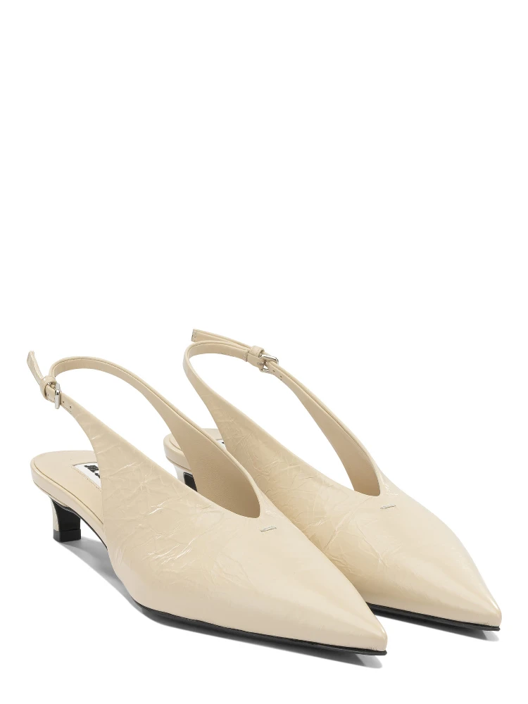 Leather slingback alternative