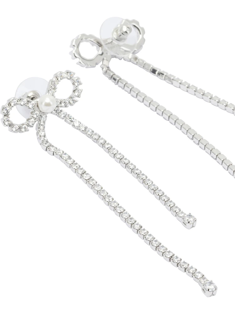 Bow earrings with crystals alternative