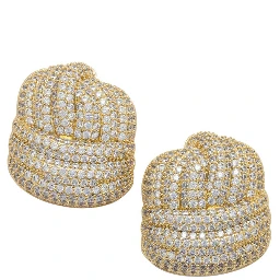 Crystal knot earrings