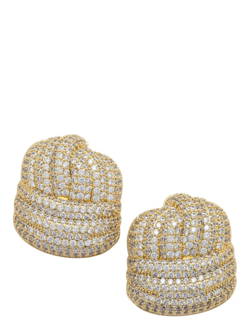 Crystal knot earrings