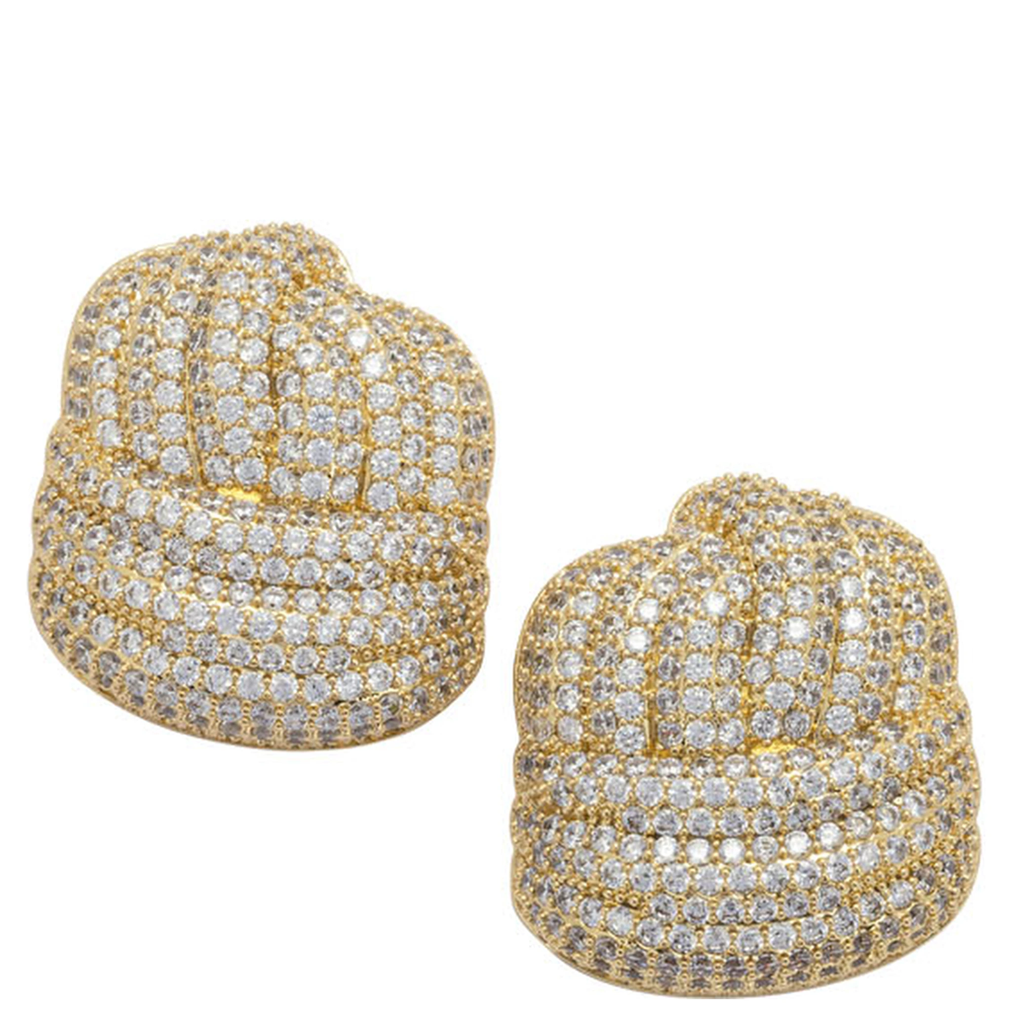 Crystal knot earrings