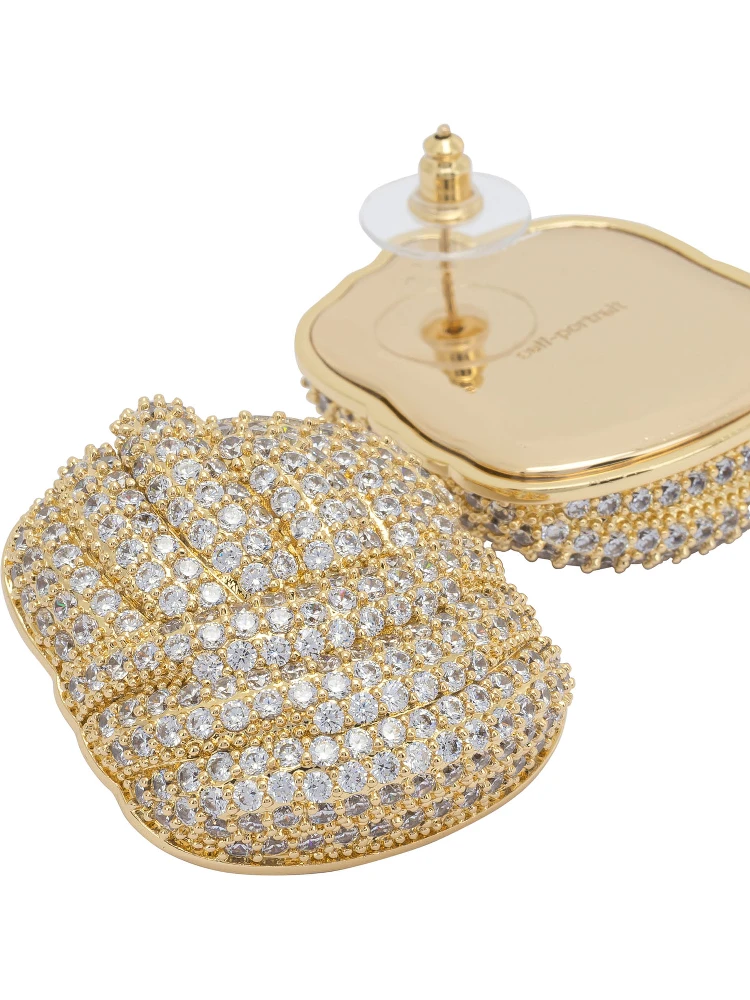 Crystal knot earrings alternative