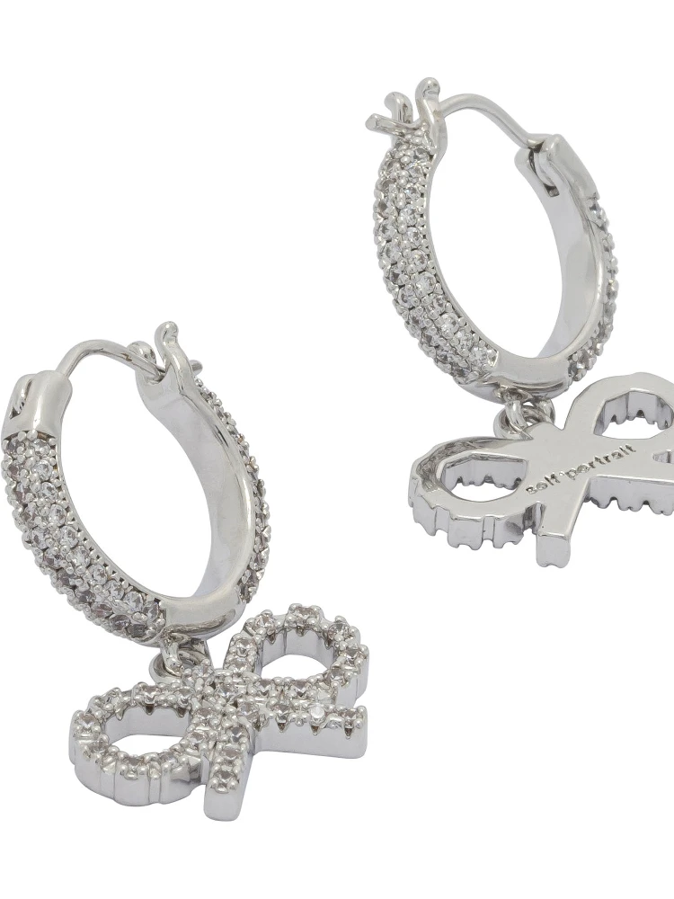 Hoop earrings with bow alternative