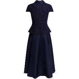 Taffeta boucle midi dress