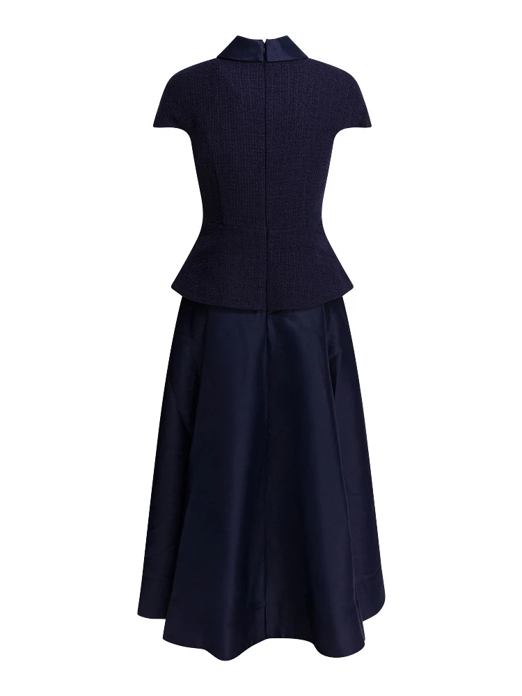 Taffeta boucle midi dress alternative