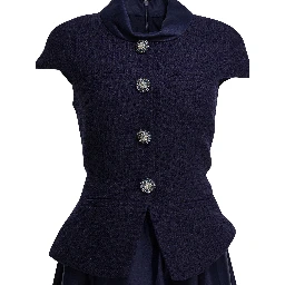 Taffeta boucle midi dress