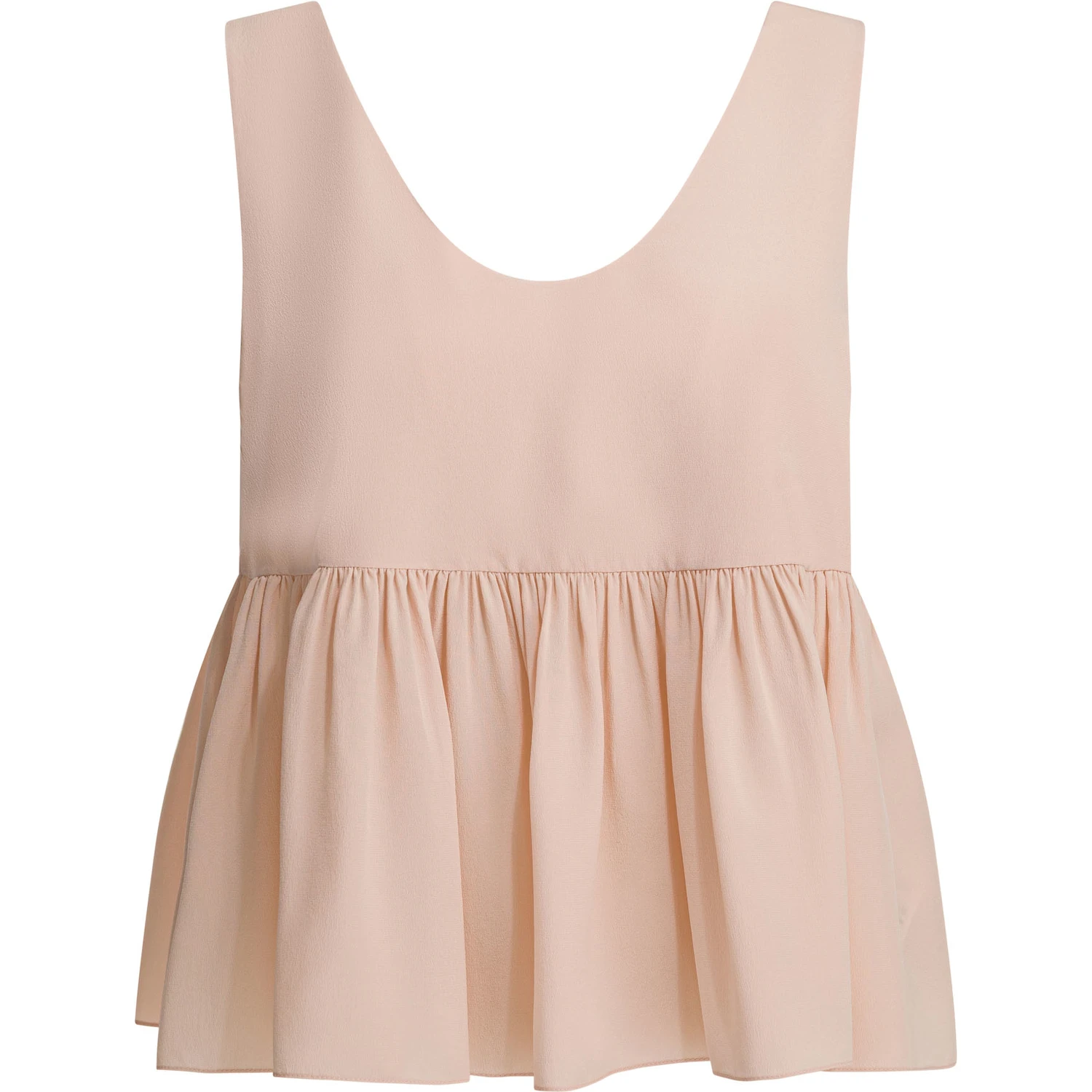 Silk crepe de chine top
