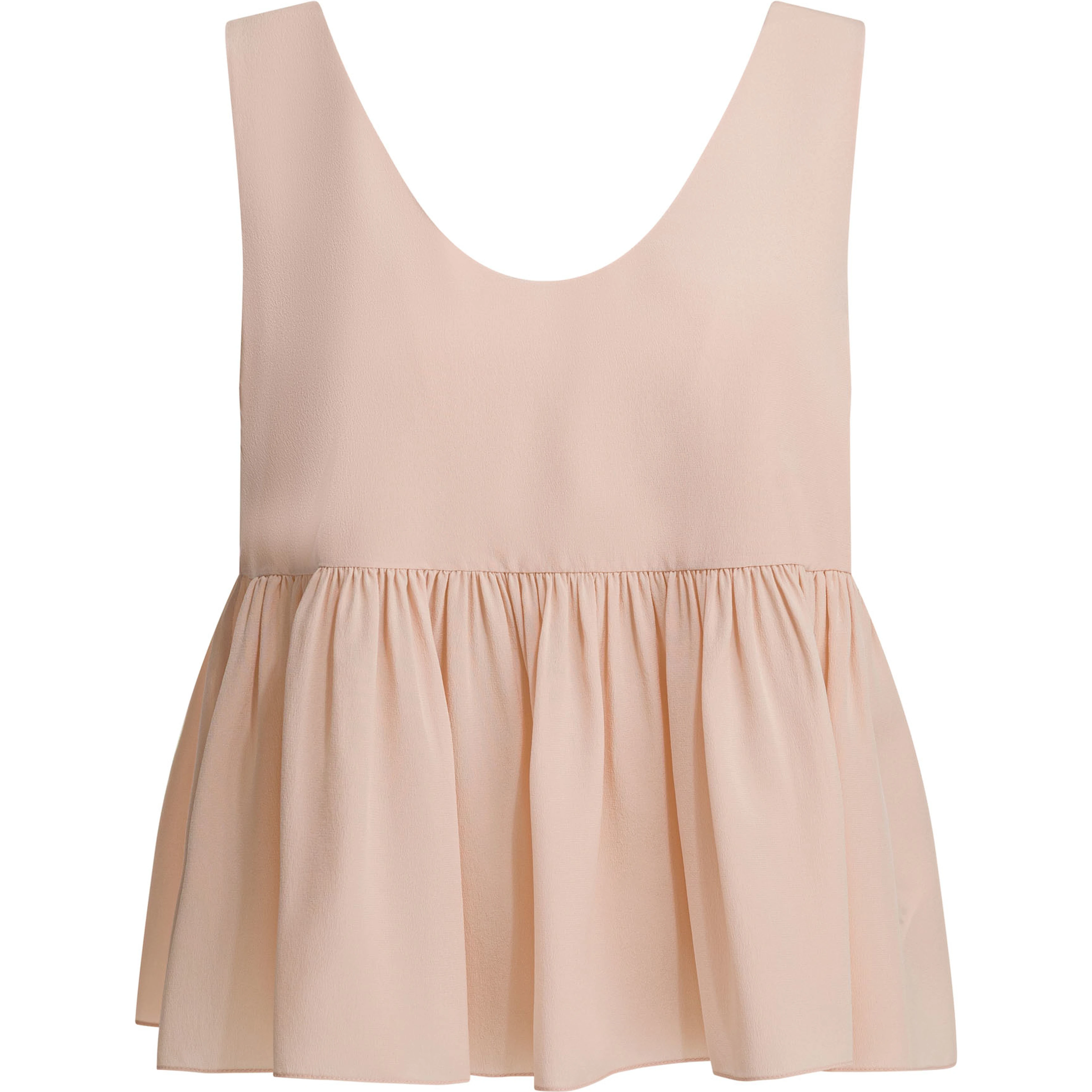 Silk crepe de chine top