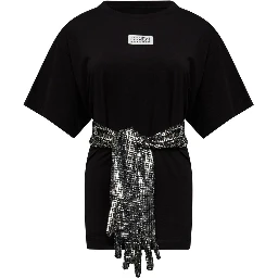 تيشيرتات وبولو سوداء من MM6 Maison Margiela