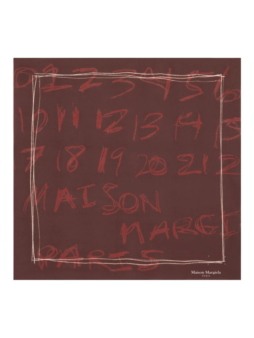 Maison Margiela Scarfs Bordeaux