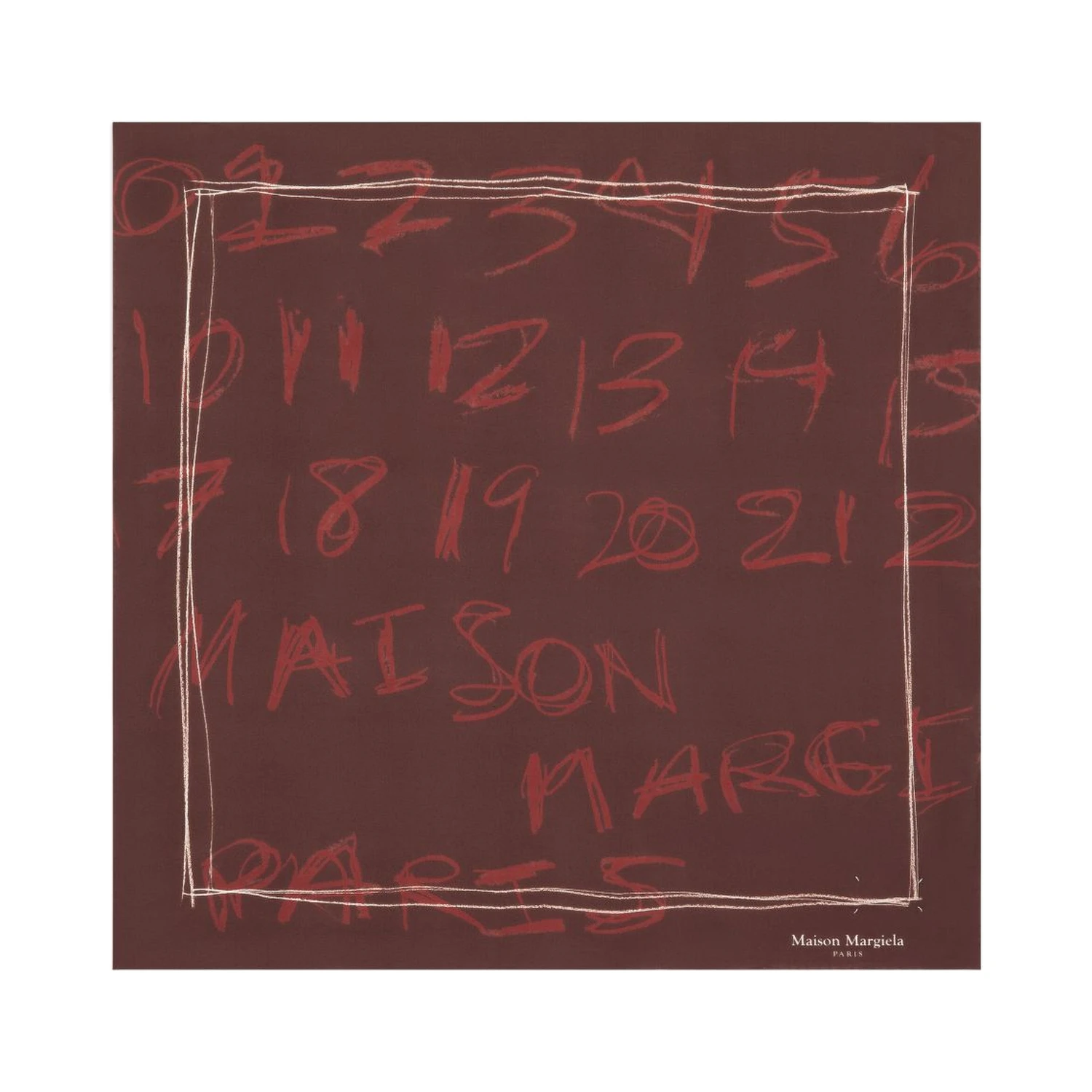 Maison Margiela Scarfs Bordeaux
