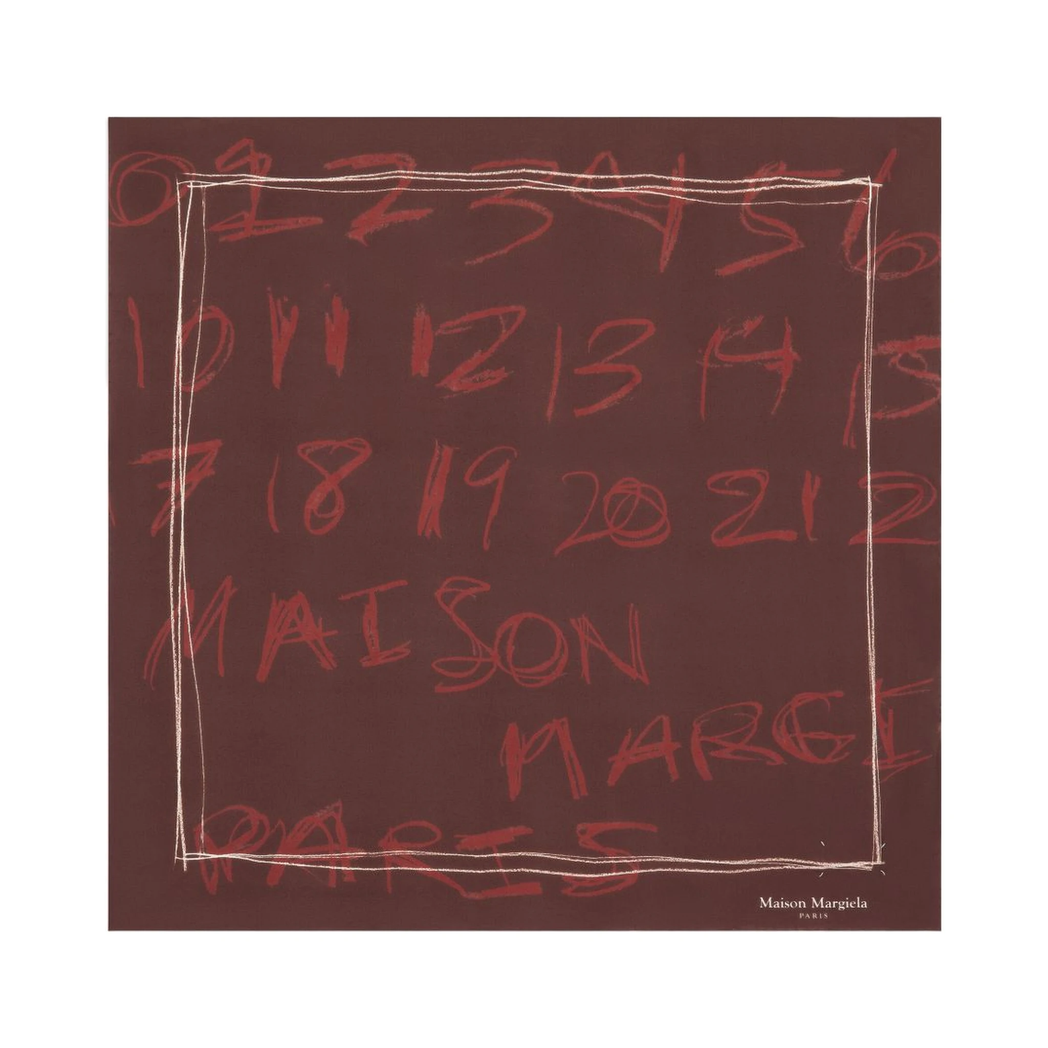 Maison Margiela Scarfs Bordeaux