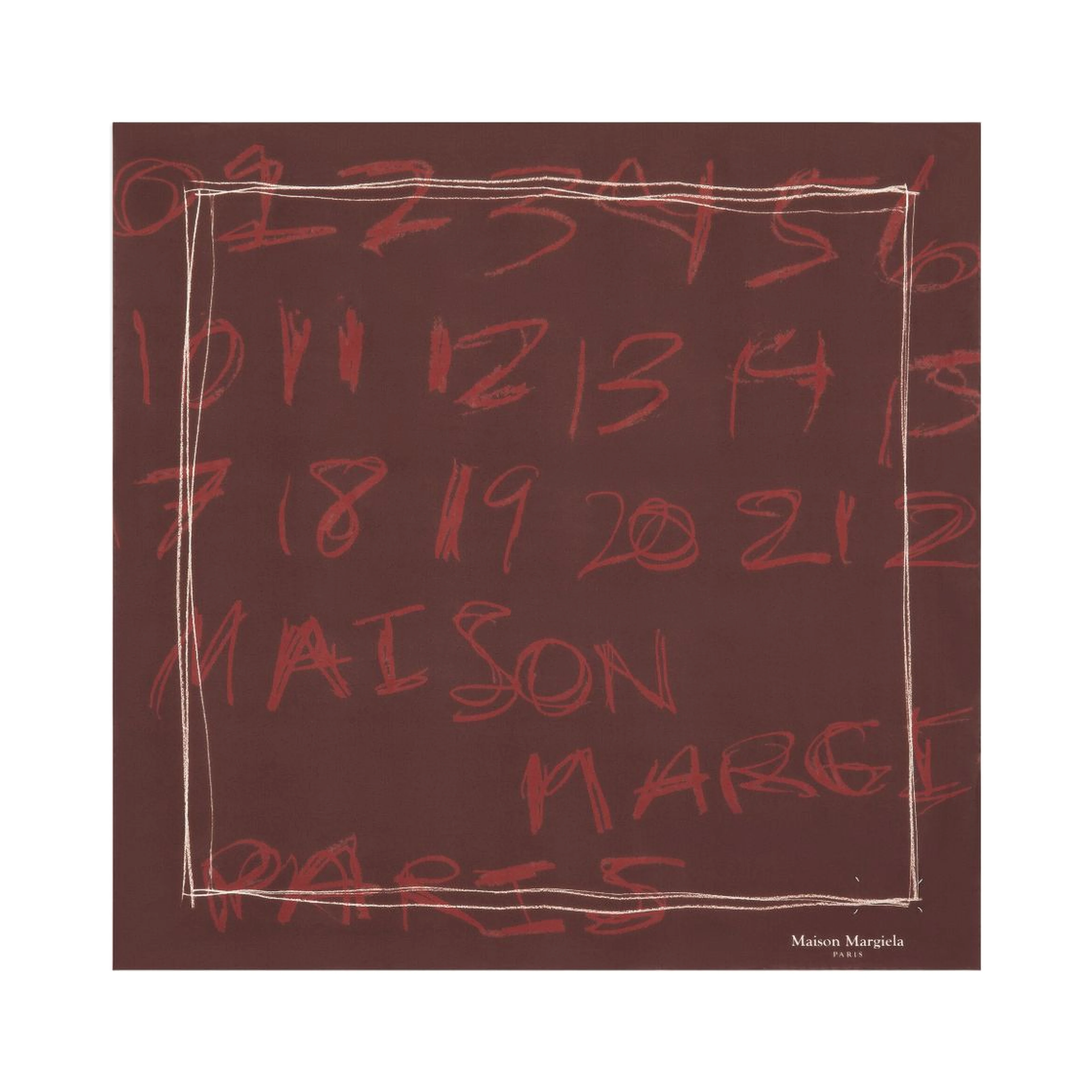 Maison Margiela Scarfs Bordeaux