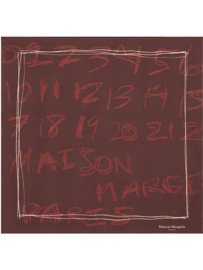 Maison Margiela Scarfs Bordeaux