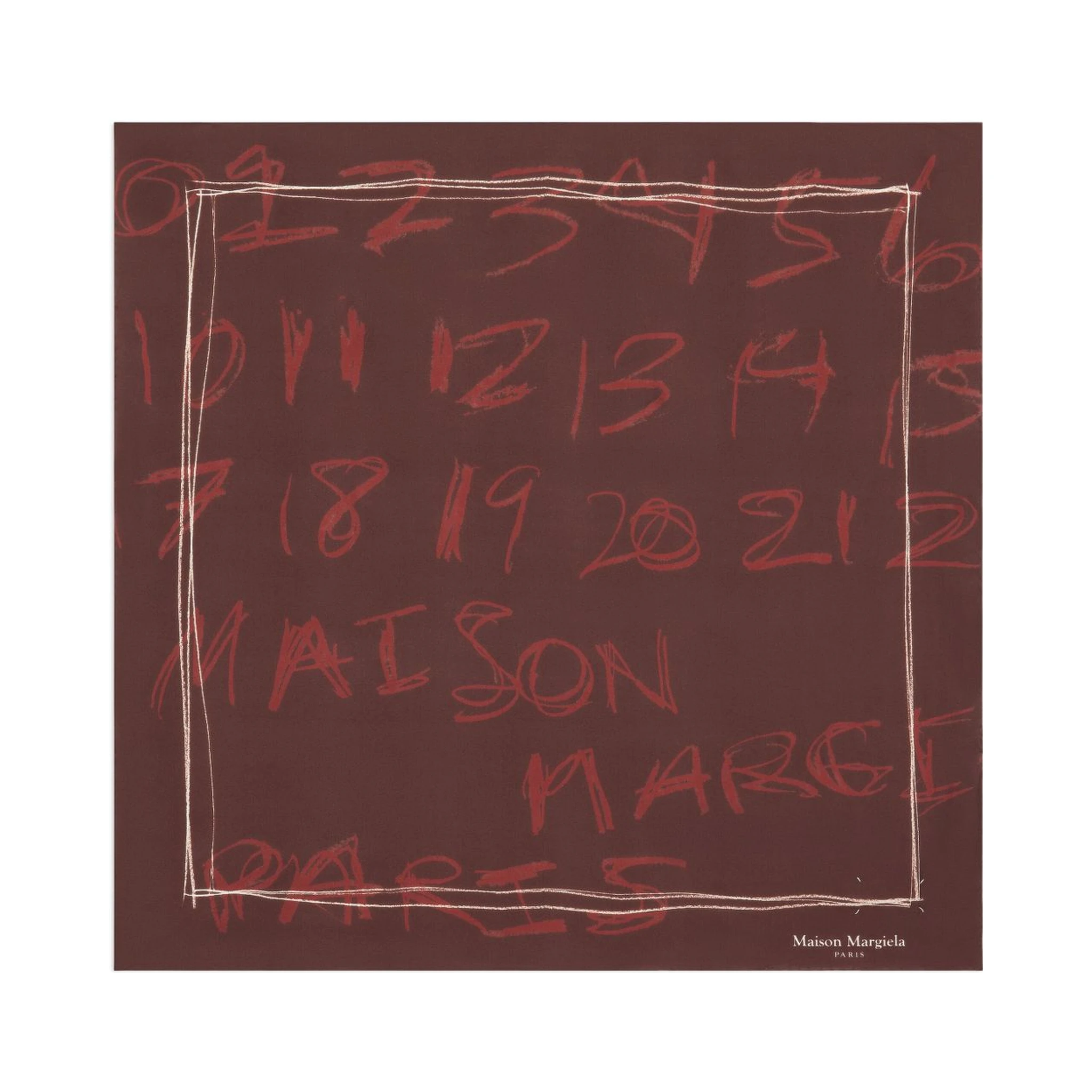 Maison Margiela Scarfs Bordeaux