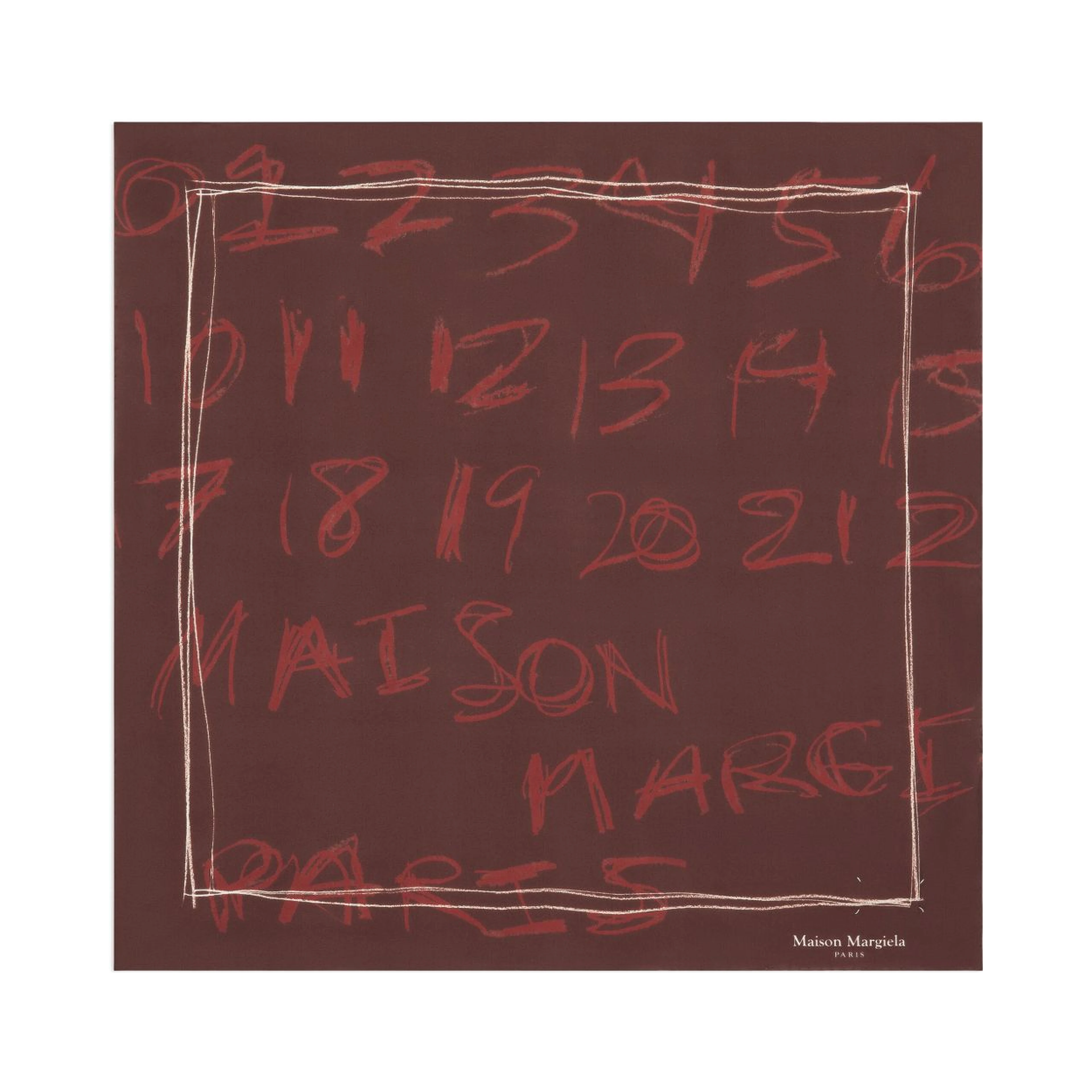 Maison Margiela Scarfs Bordeaux