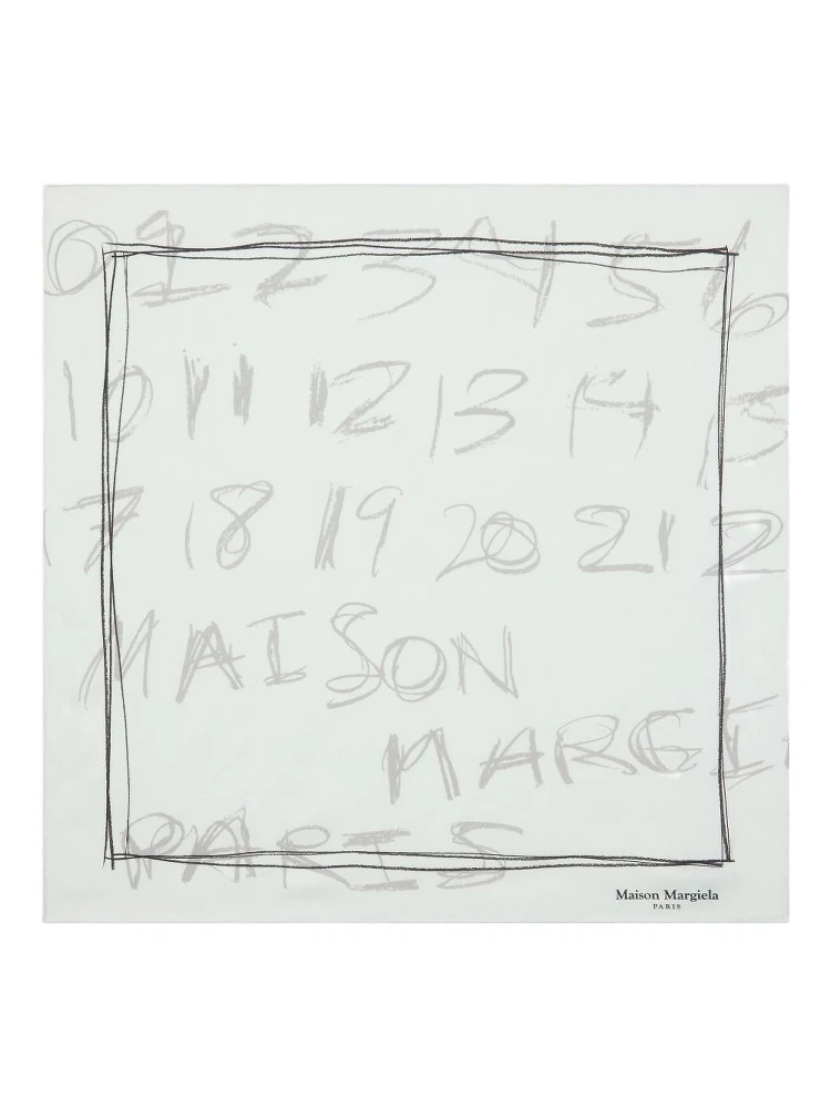 numbers-print neckerchief