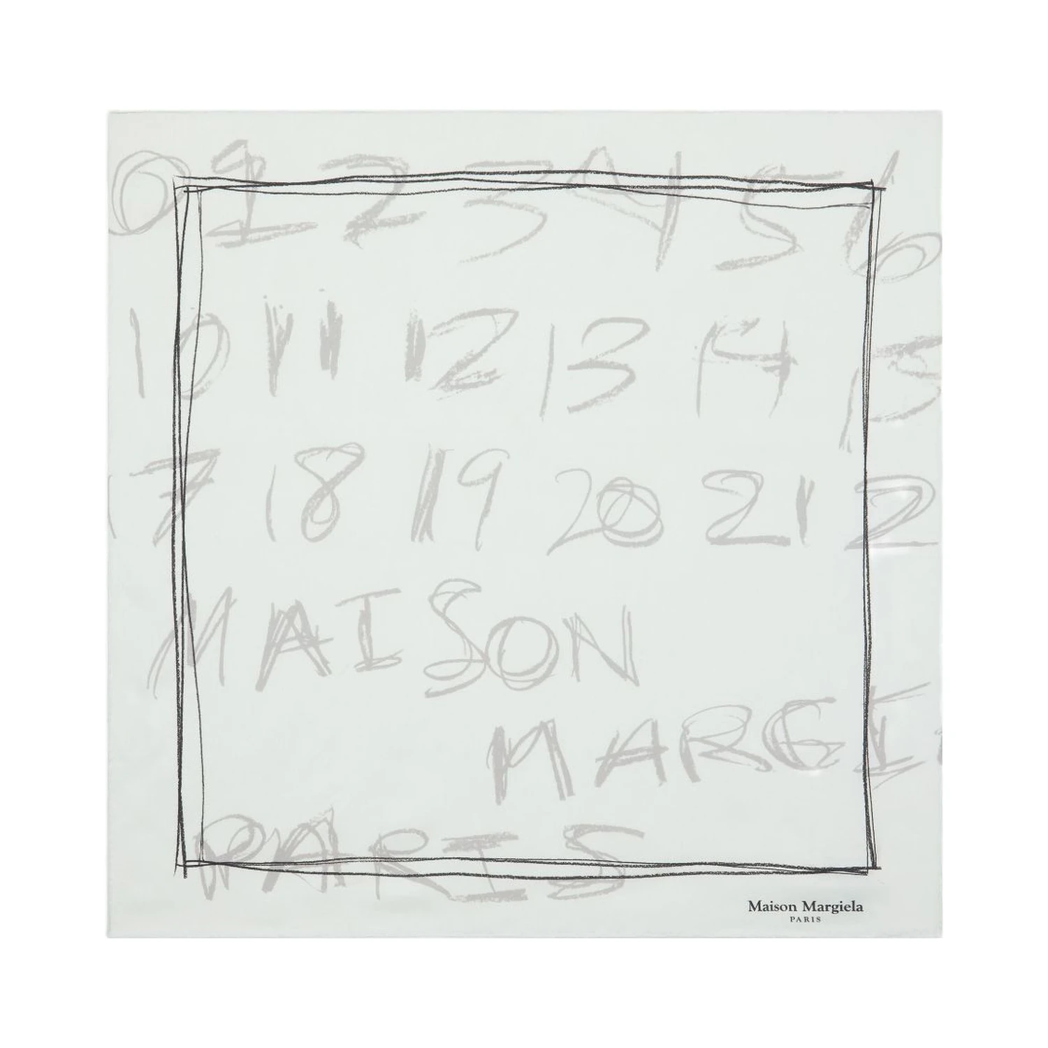 numbers-print neckerchief