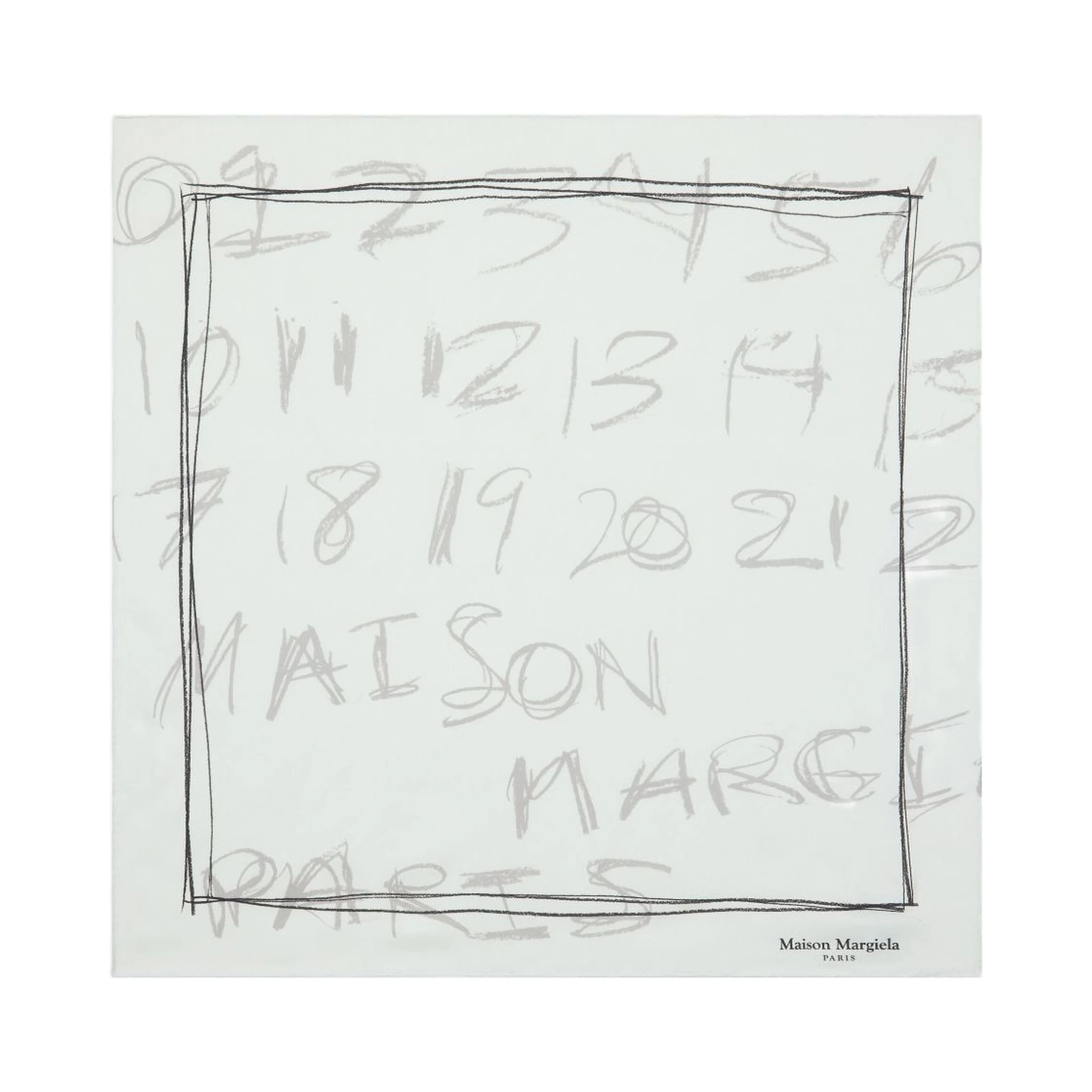 numbers-print neckerchief