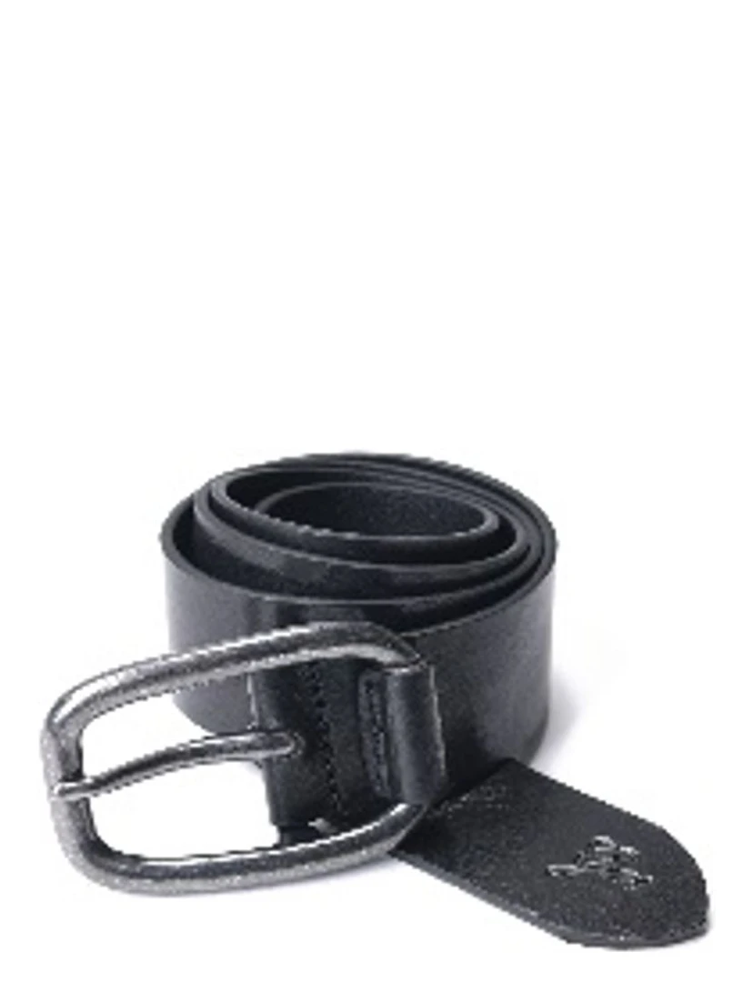 Black Leather Regular Belt