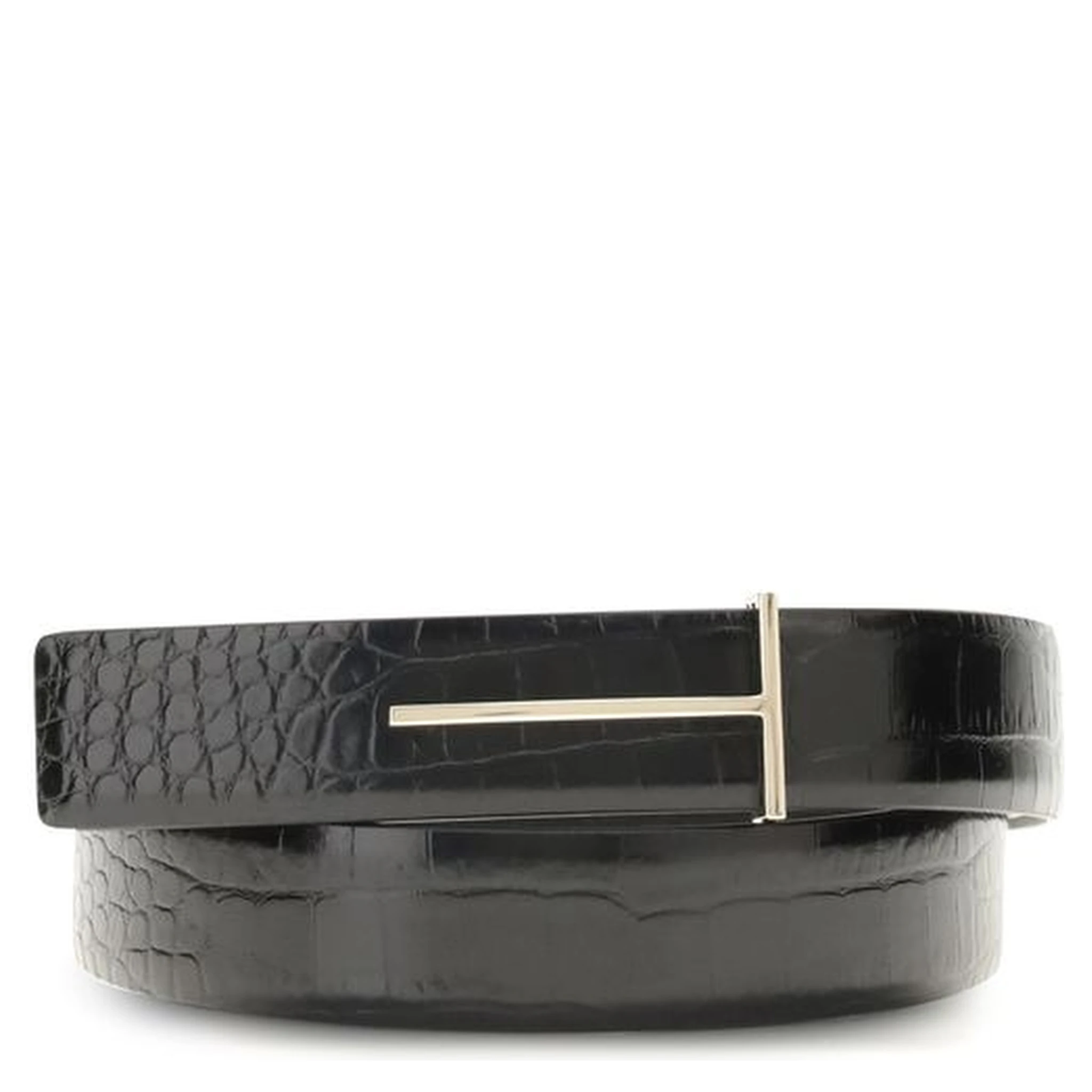 Black Goatskin Regular Belt