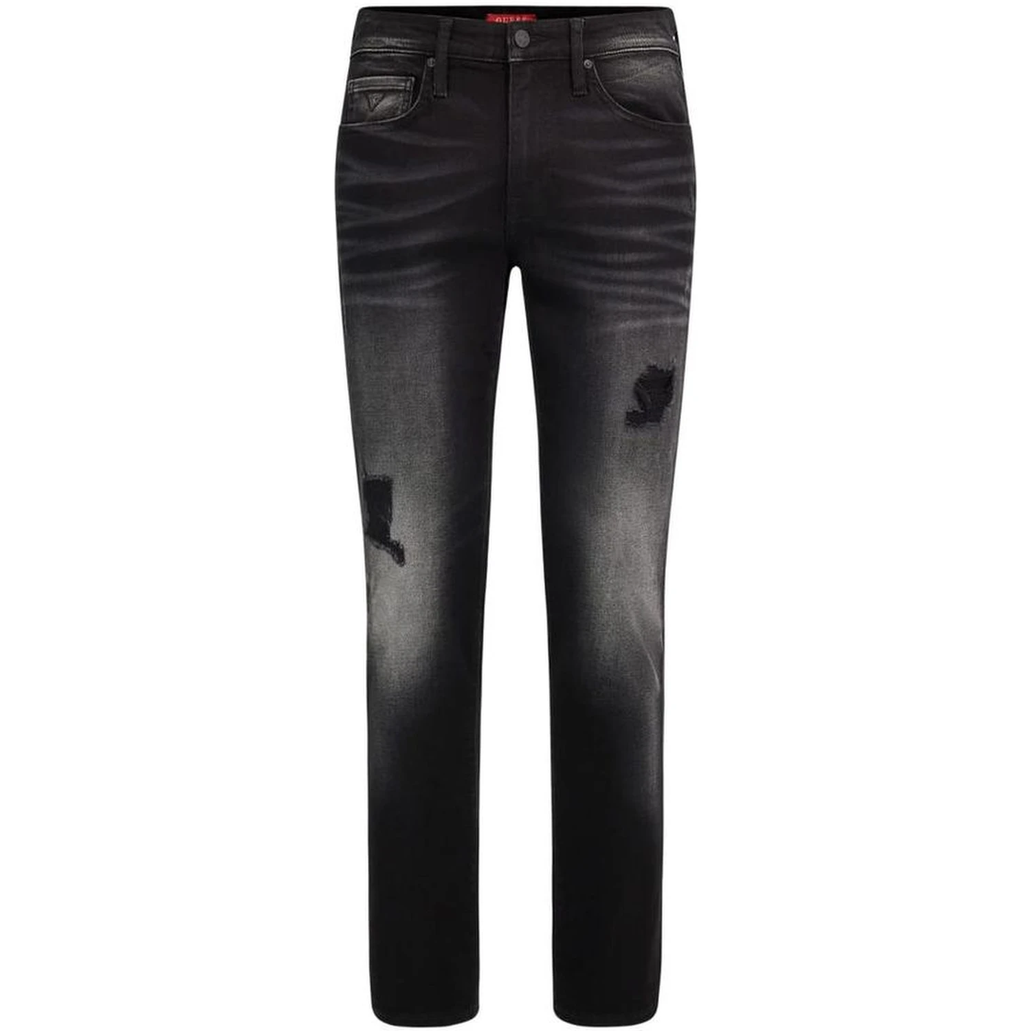 Black Cotton Slim Fit Jeans