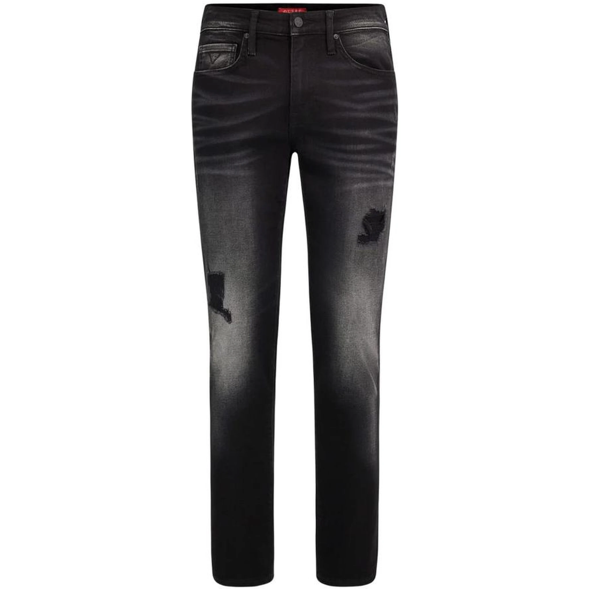 Black Cotton Slim Fit Jeans