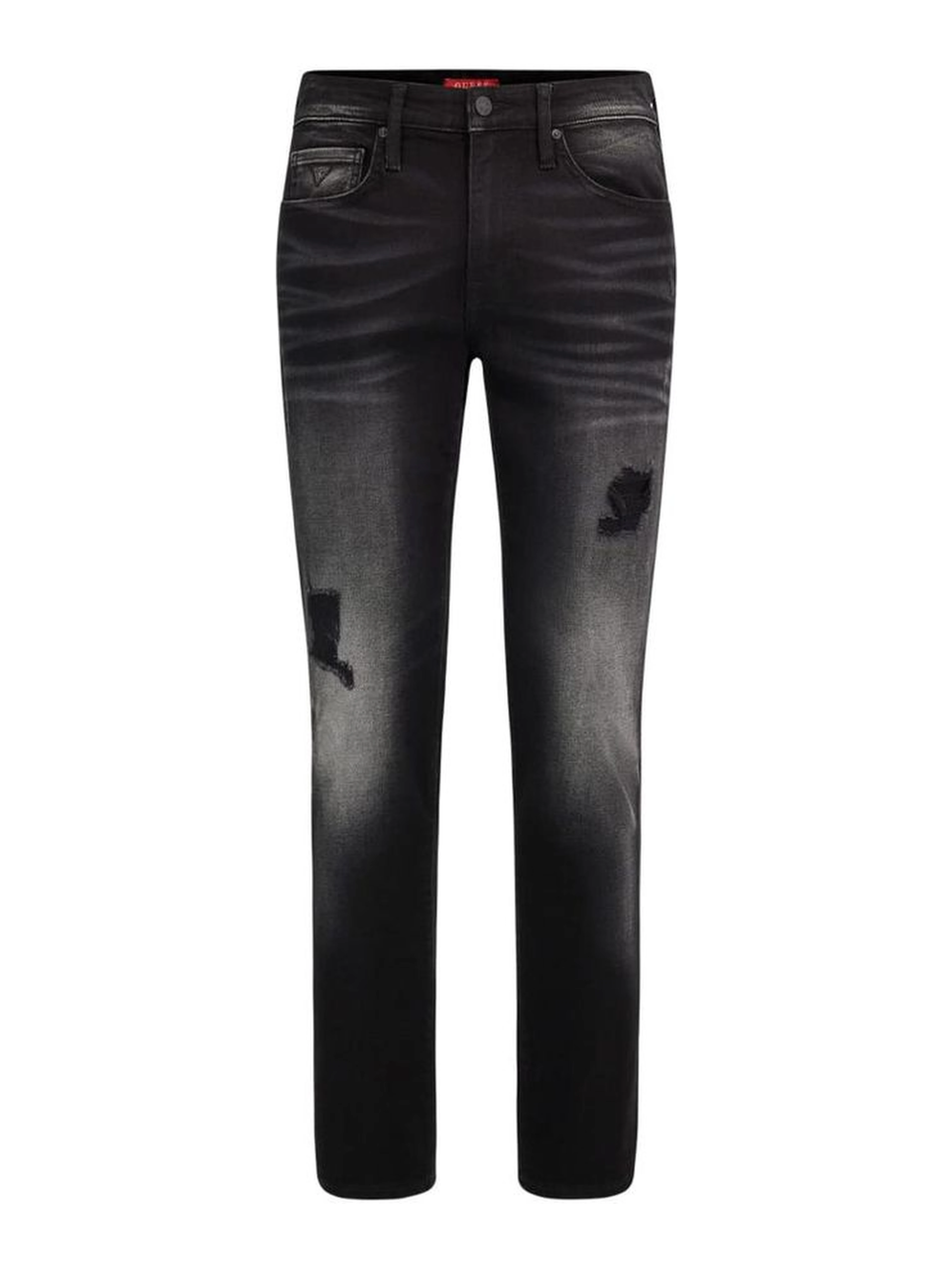 Black Cotton Slim Fit Jeans