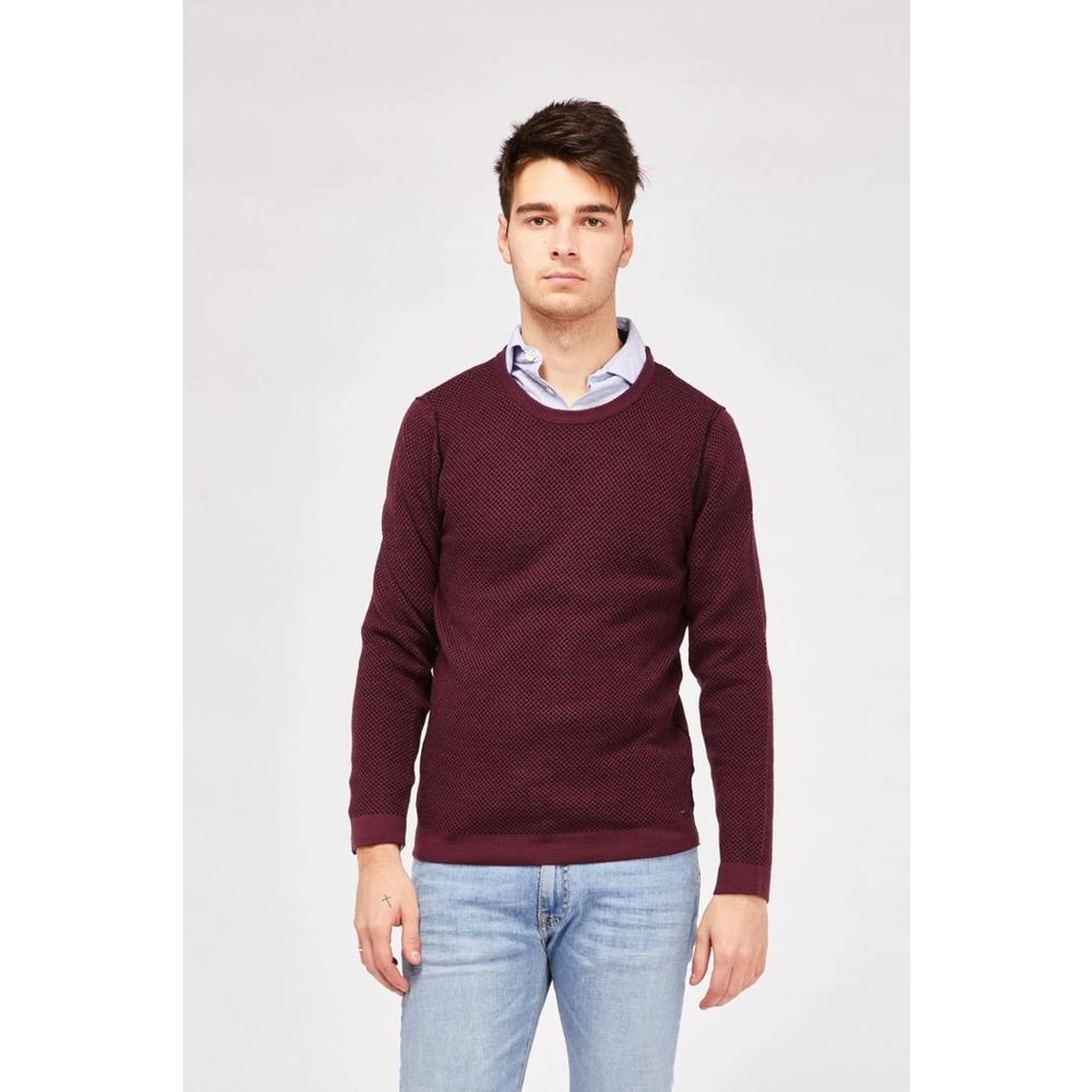 Bordeaux Wool Sweatshirt