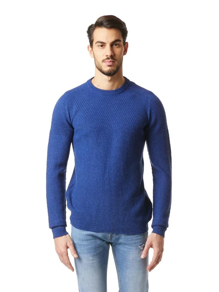 Blue Marabou Sweatshirt