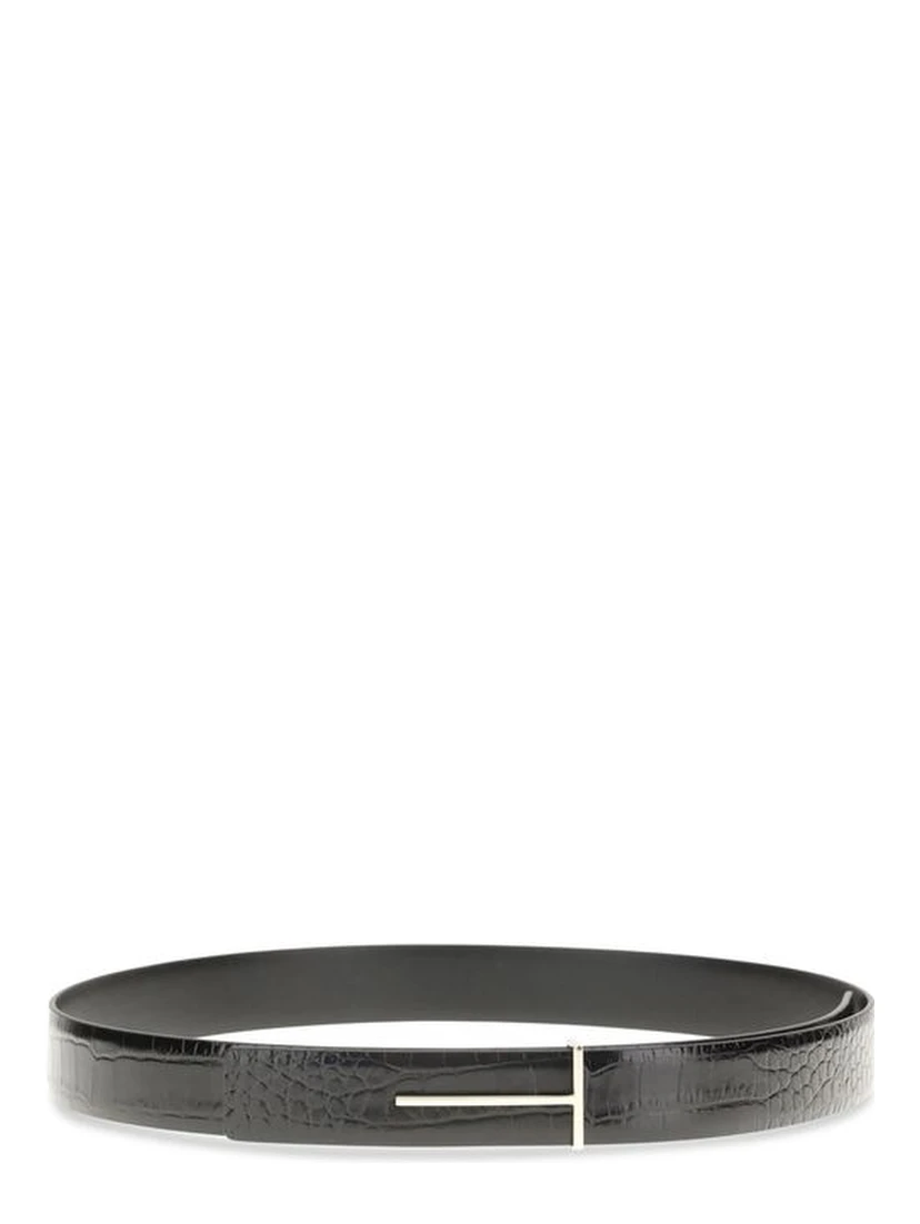 Black Goatskin Regular Belt