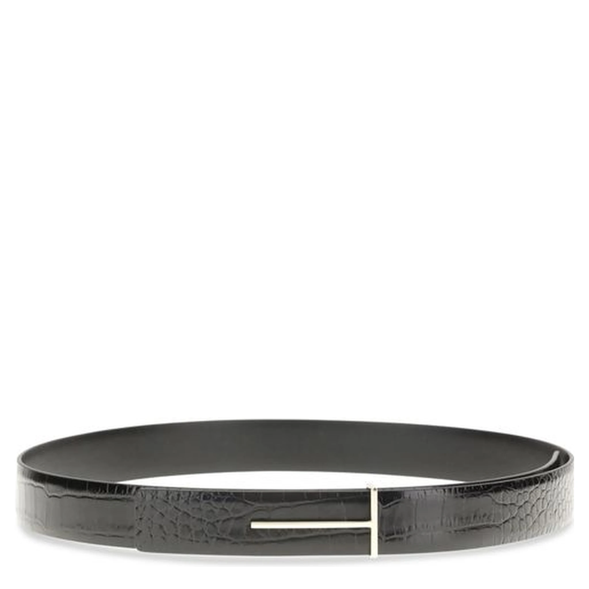 Black Goatskin Regular Belt