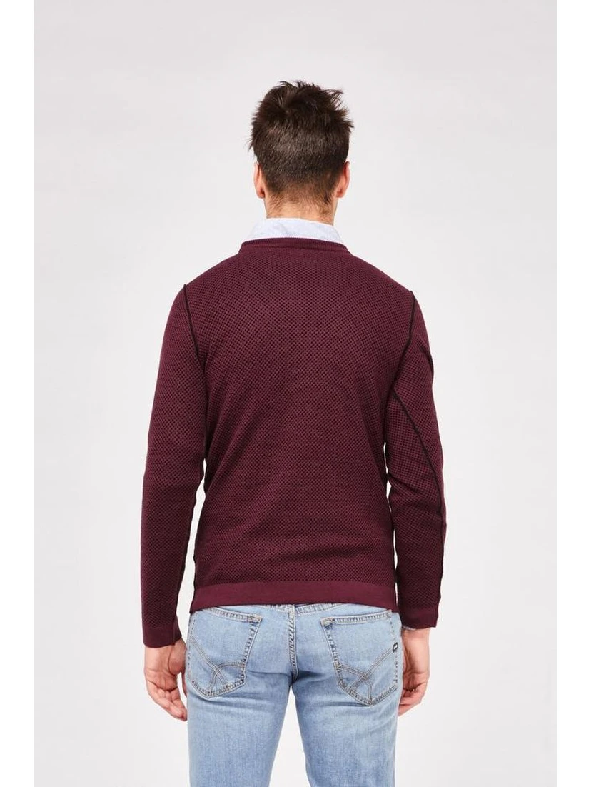 Bordeaux Wool Sweatshirt