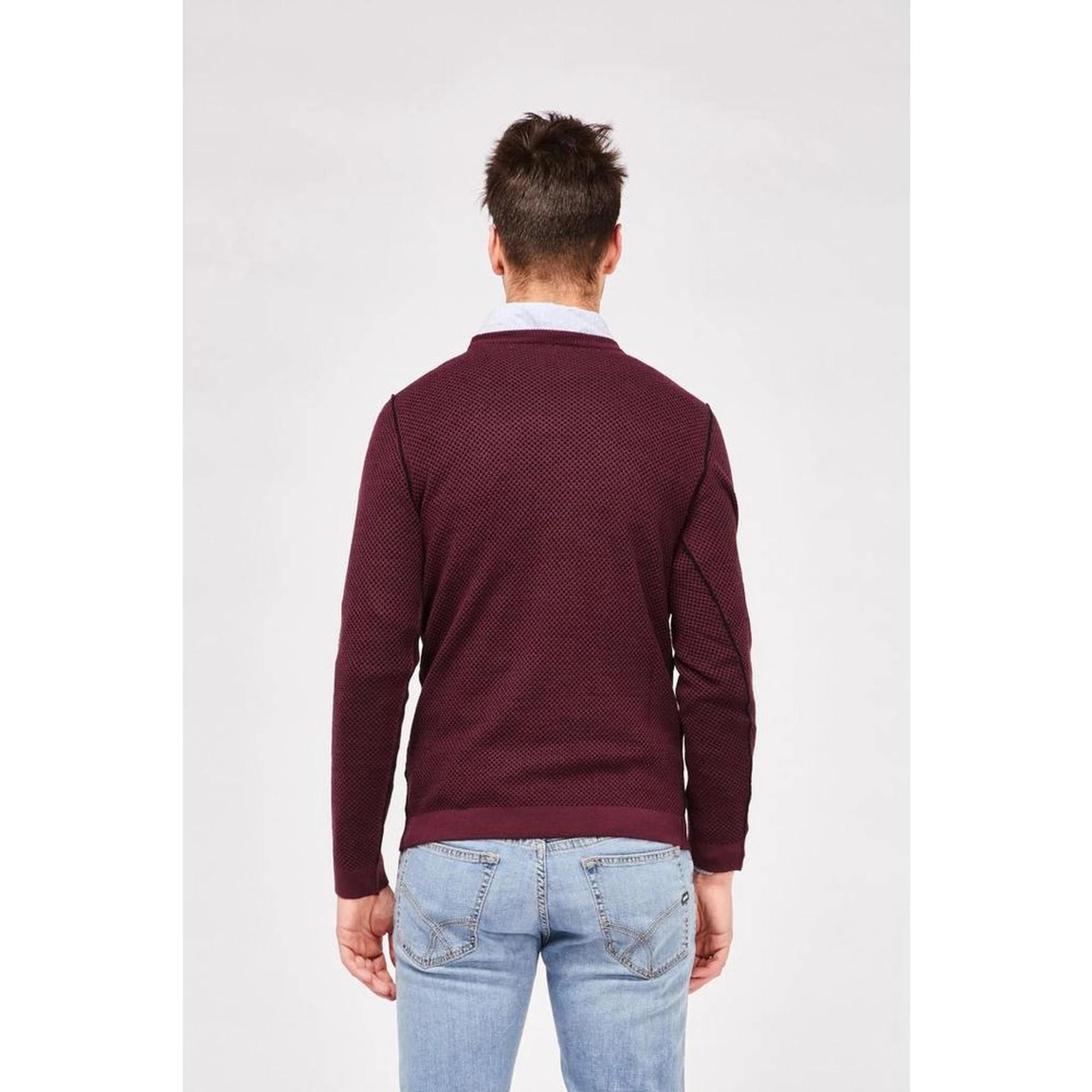 Bordeaux Wool Sweatshirt