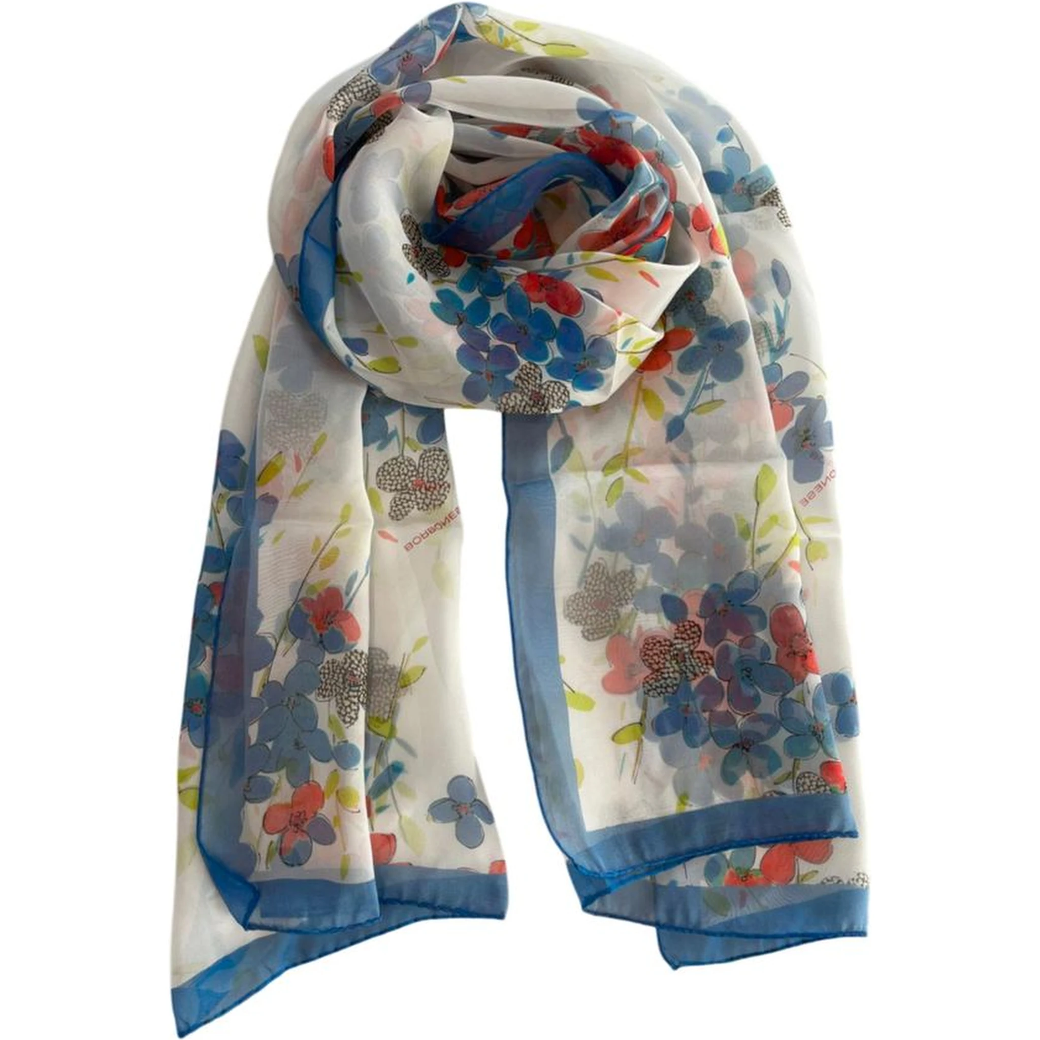 White Silk Women Scarf