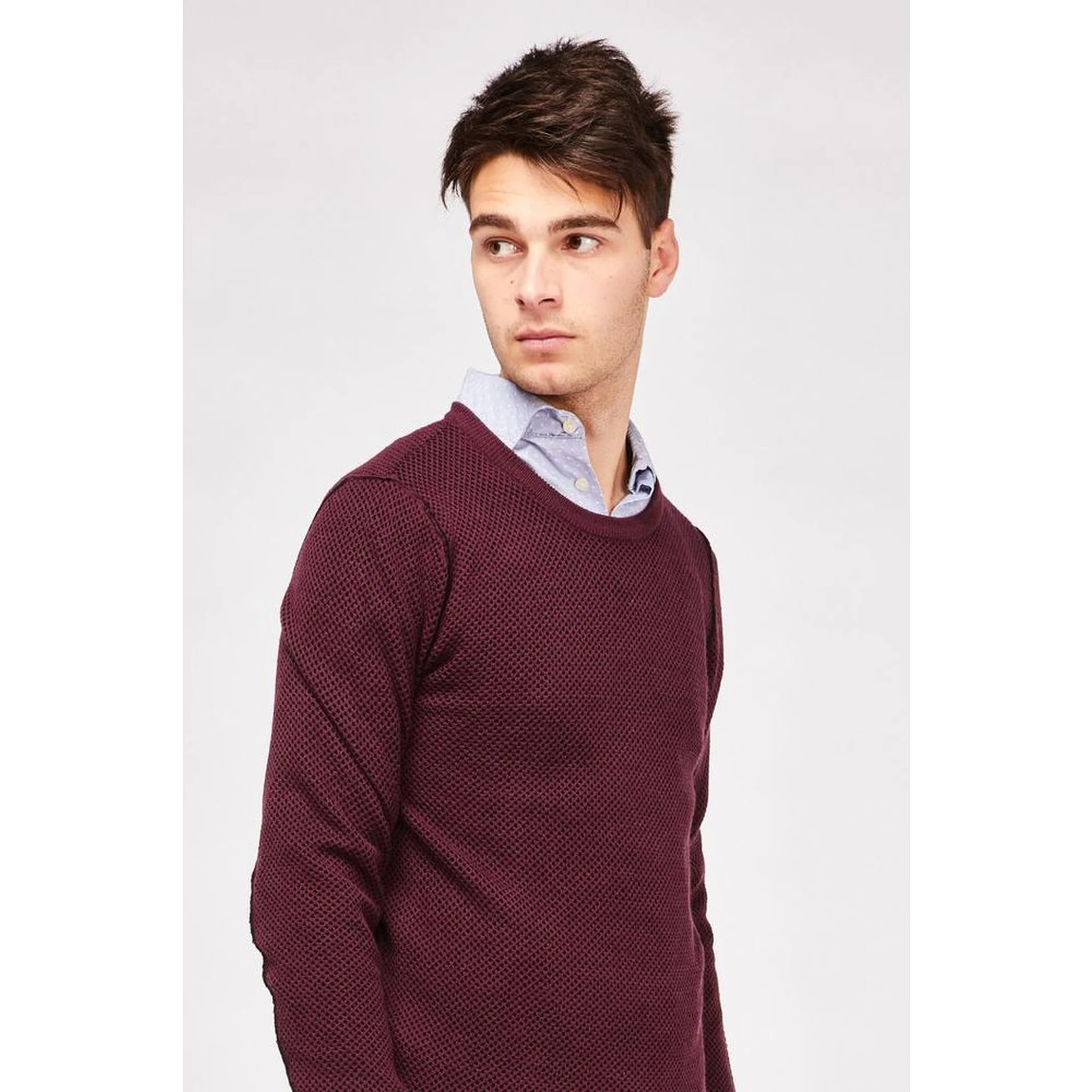 Bordeaux Wool Sweatshirt