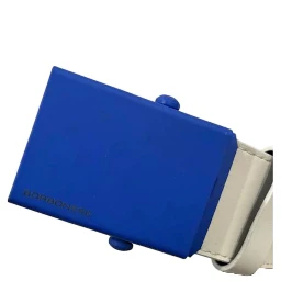 White Leather Men Belt