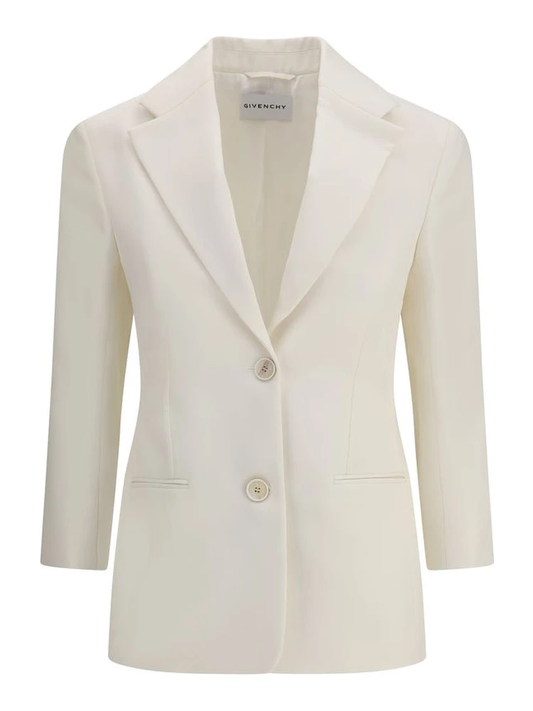 White Wool Blazer