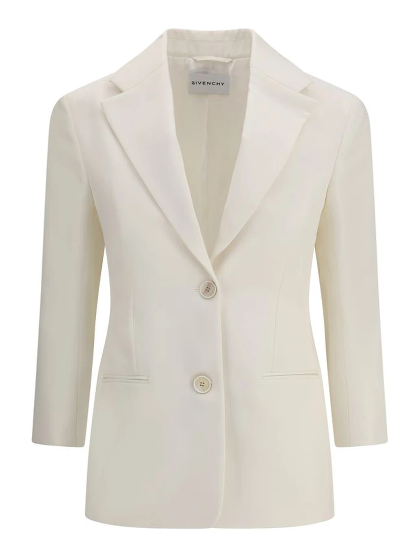 White Wool Blazer