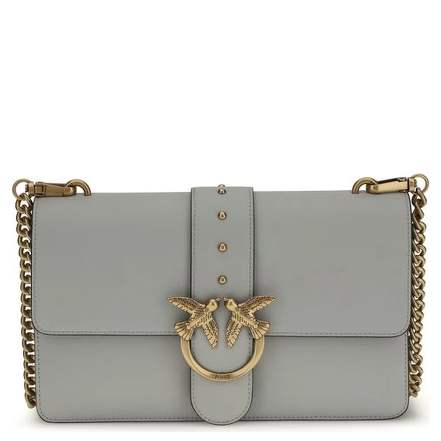 Gray Calf Leather Bos Taurus Shoulder Bag