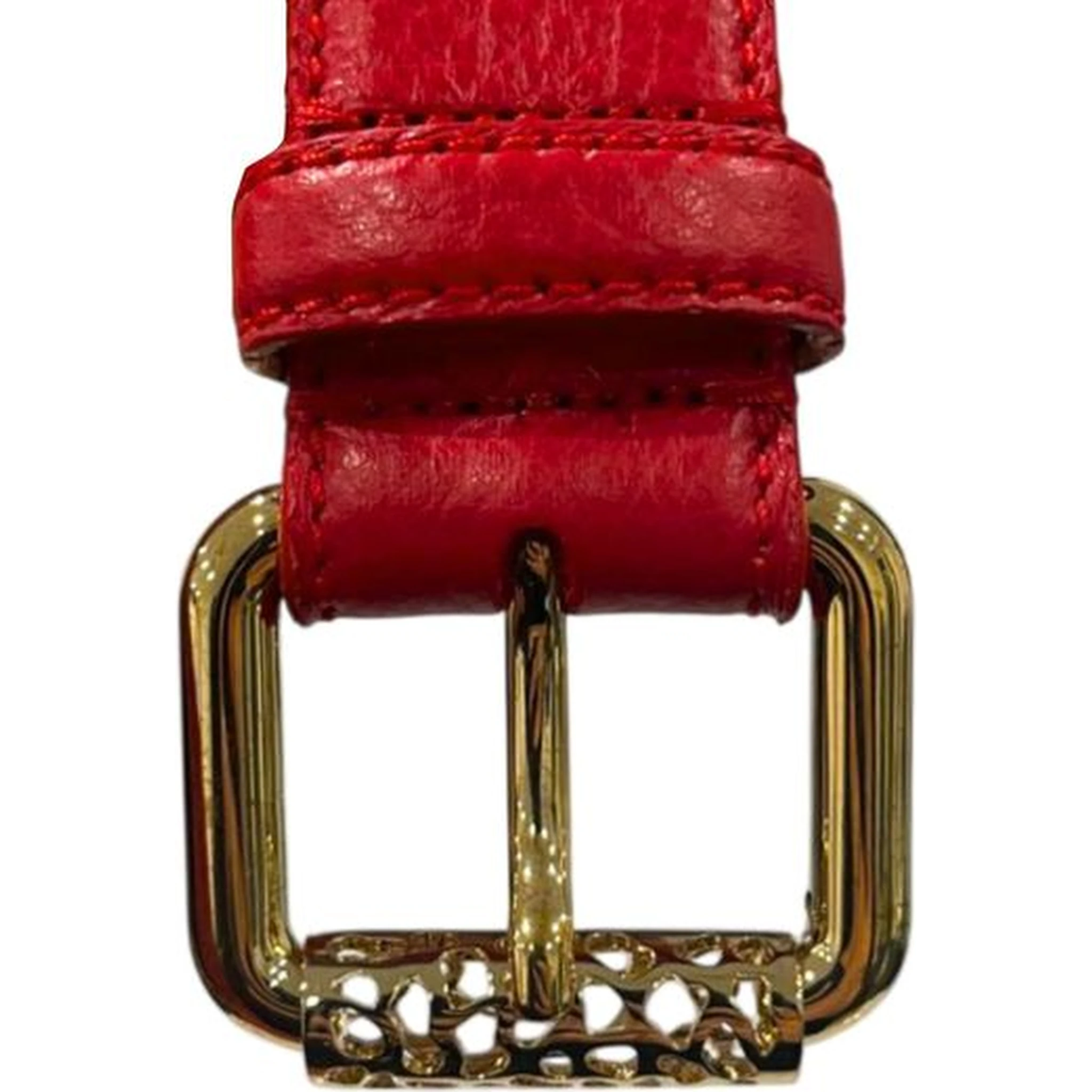 Red Leather Women Belt