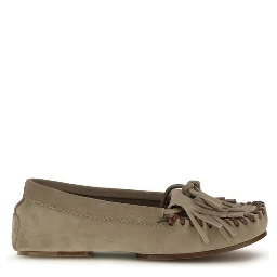 Gray Calf Leather Bos Taurus Moccassin