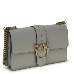 Gray Calf Leather Bos Taurus Shoulder Bag