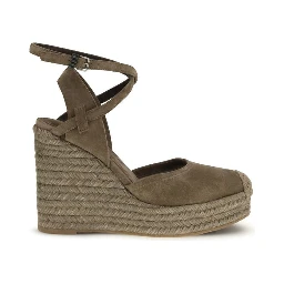 Beige Calf Leather Bos Taurus Espadrilles