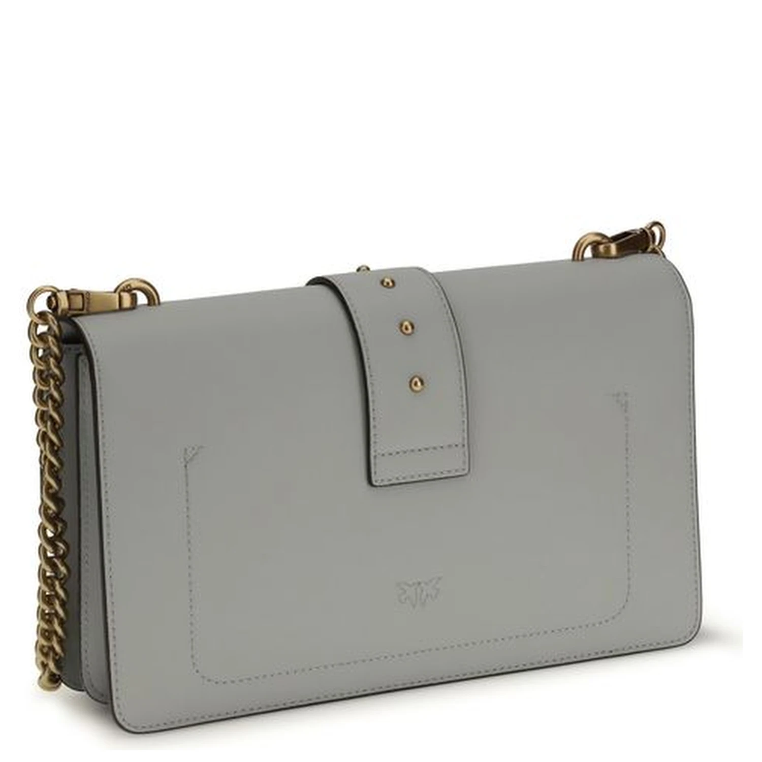 Gray Calf Leather Bos Taurus Shoulder Bag