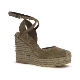 Beige Calf Leather Bos Taurus Espadrilles
