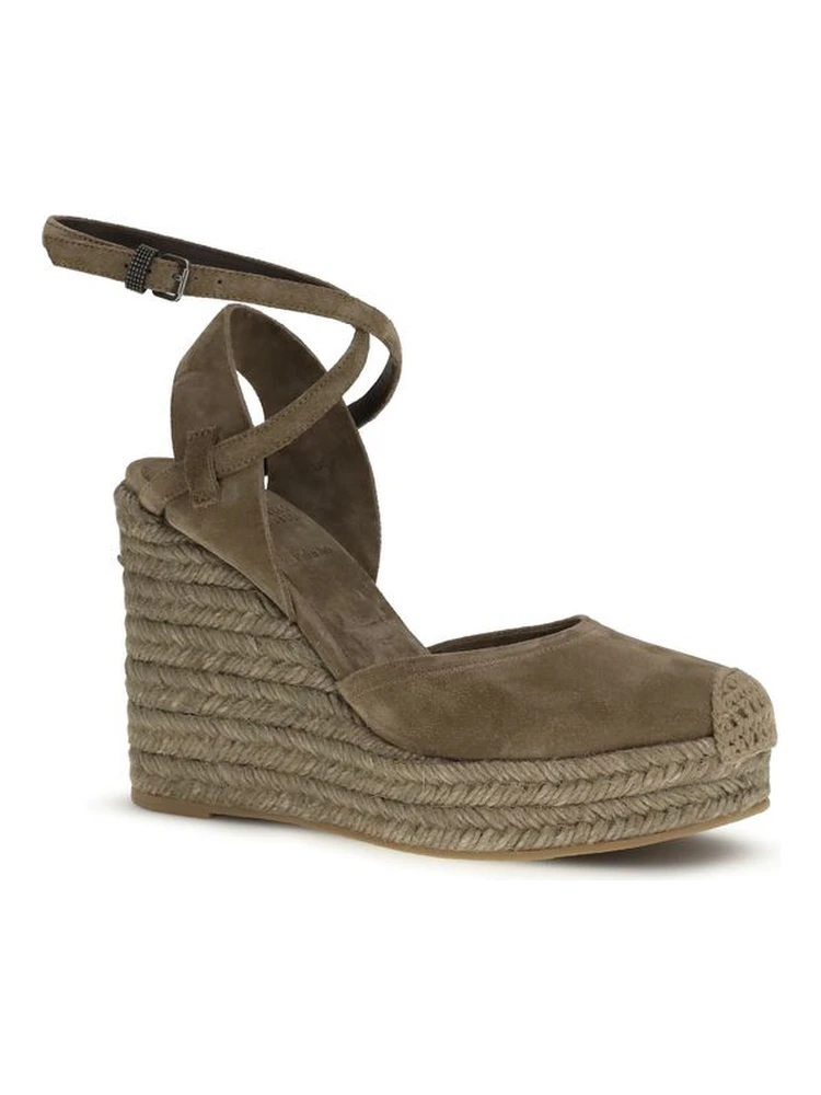 Beige Calf Leather Bos Taurus Espadrilles alternative